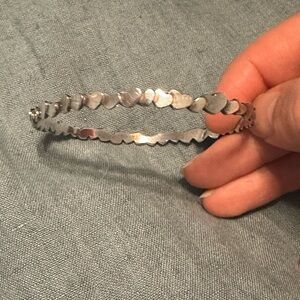 Tiffany & Co Paloma Picasso silver heart bangle bracelet
